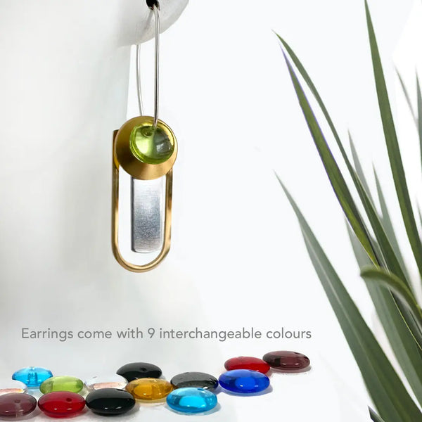 Interchangeable 2 Tone Earrings