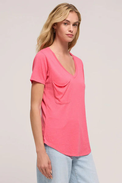 Disco Pink Pocket Tee