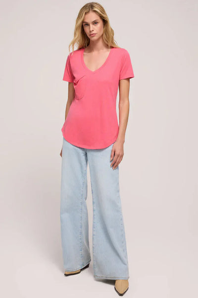 Disco Pink Pocket Tee