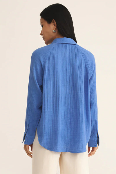 The Perfect Airy Top Bay Blue