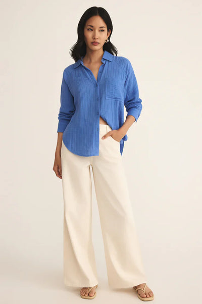 The Perfect Airy Top Bay Blue