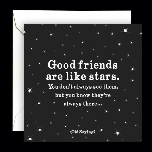 Good Friends Stars Card