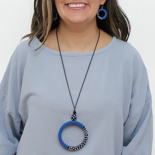 Inez Necklace Royal Blue