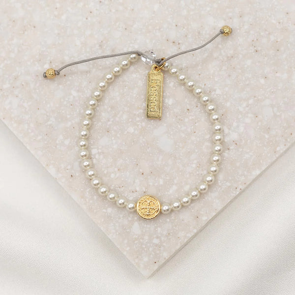 Pearl Bday Blessing Bracelet