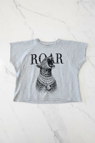 Cheetah Roar Rhinestone Top