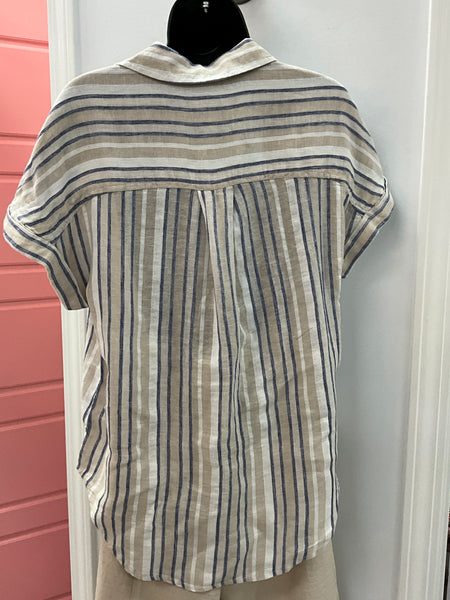 Miller Linen Stripe Top