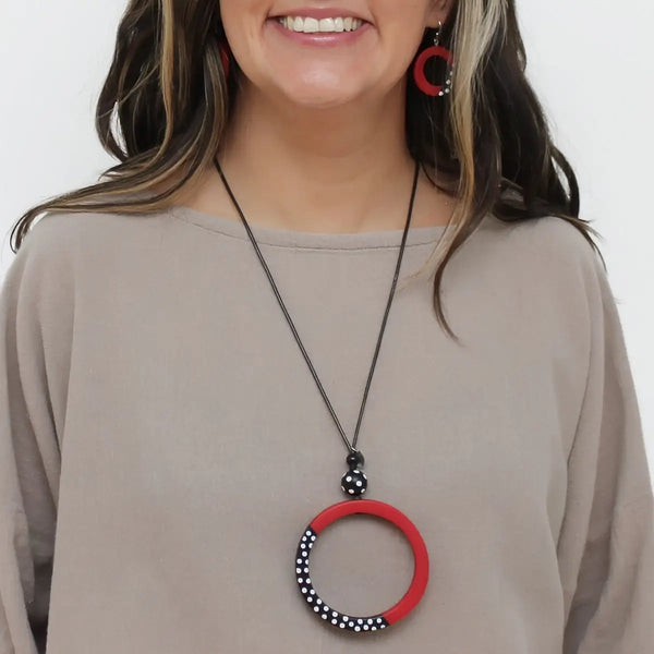 Inez Necklace Red