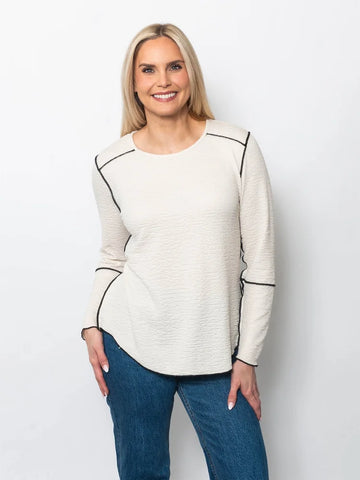 Ivory/Black Top