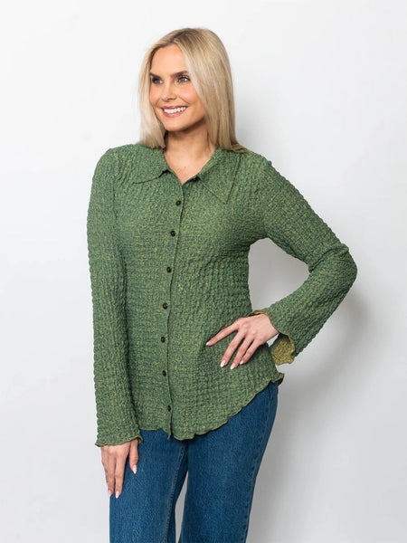 Fern Button Top