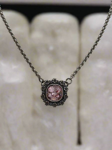 Forget Me Not Necklace Lt Rose