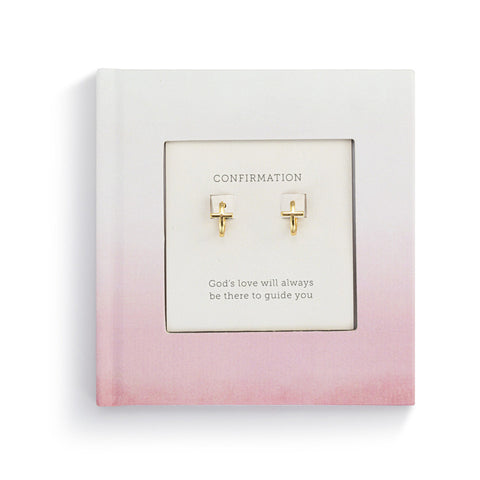 Confirmation Book/Earrings Set