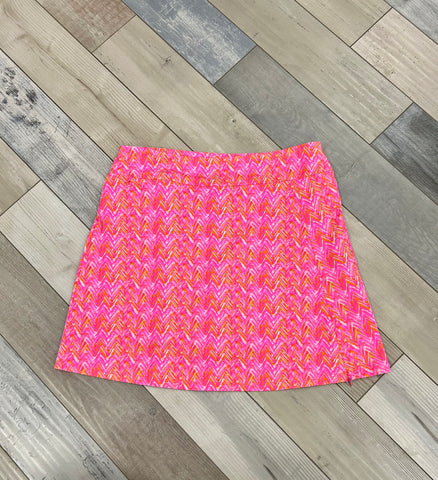 Orange/Pink Chevron Skort
