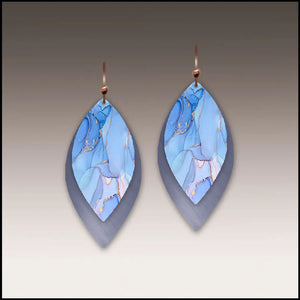 Periwinkle Layered Earrings