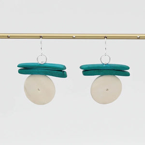 White Billie Earrings