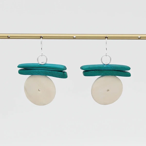 White Billie Earrings