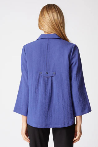 Midnight Hidden Placket Top