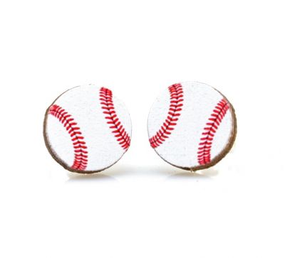 Baseball Stud Earrings