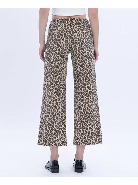 Leopard Print Wide Leg Pants