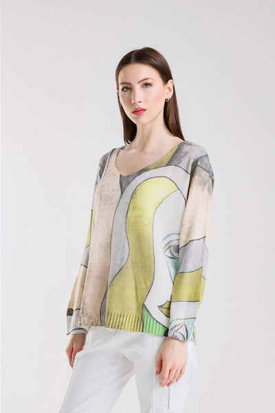 Art Light Sweater Green