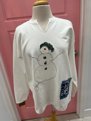 Snowman Pocket Top