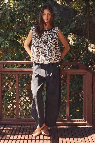 Leopard Sleeveless Top