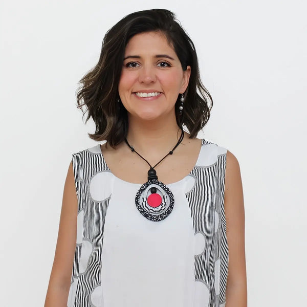 Black & Red Marina Necklace
