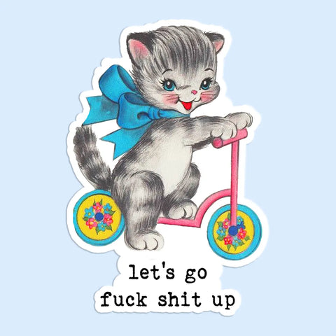 Let's Go Sticker