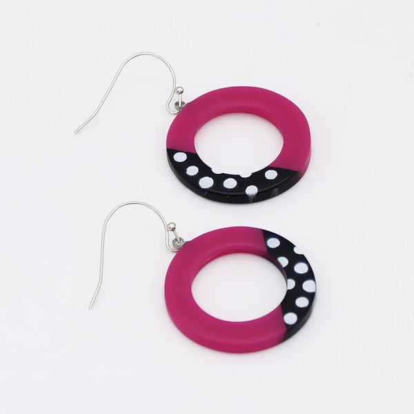 Inez Earrings Fuchsia
