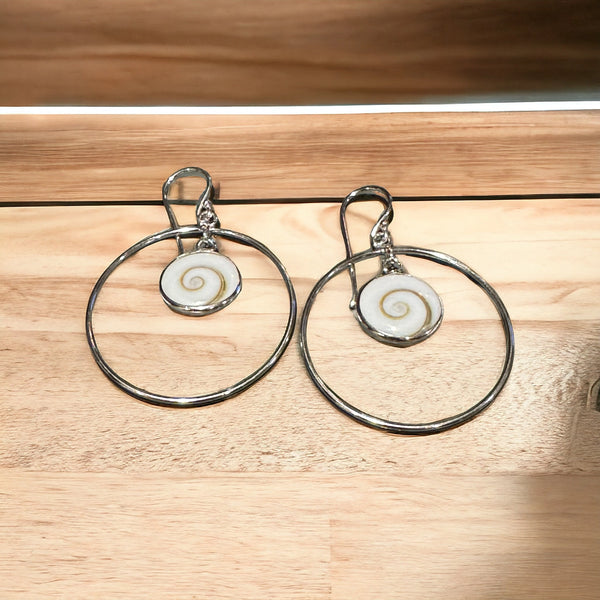 Shiva Shell Ring Earrings
