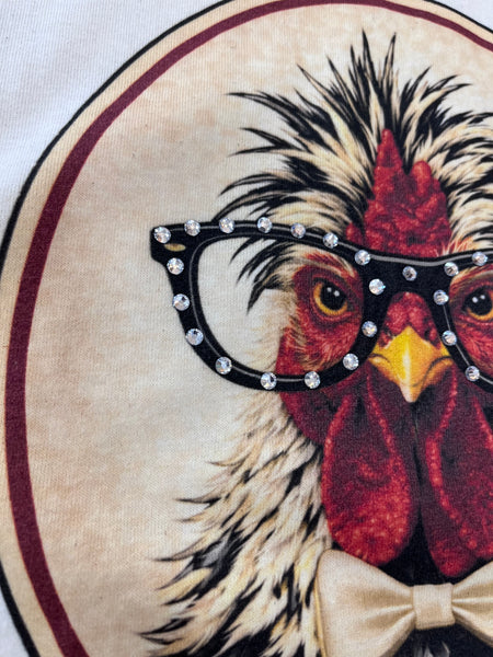 Chicken Rhinestone Specs Top