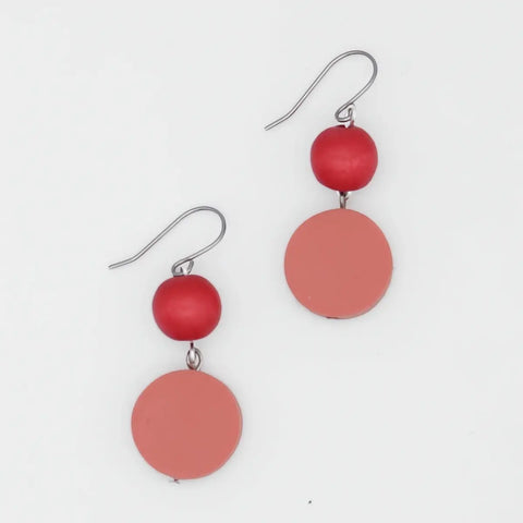 Peach Duo Earrings