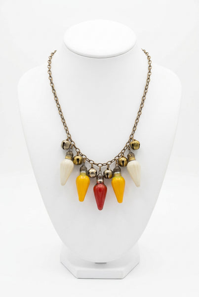 Vintage Bulb/Bells Necklace