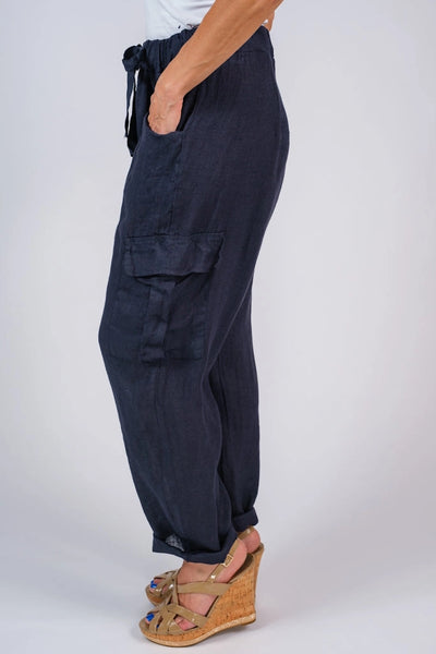 Trish Linen Cargo Pants