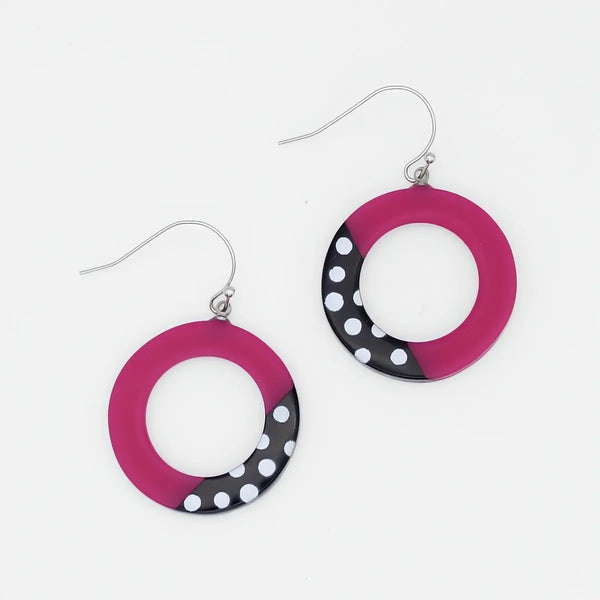 Inez Earrings Fuchsia