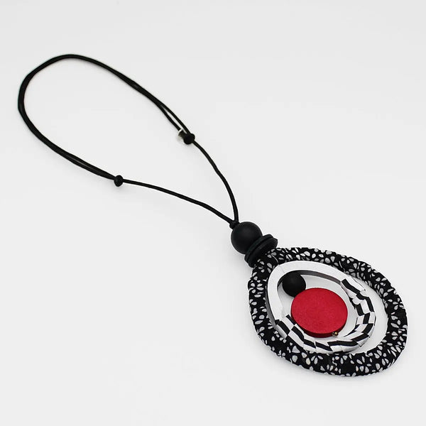 Black & Red Marina Necklace