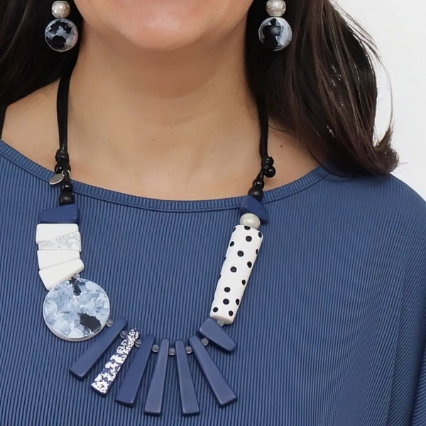 Blue Eclectic Necklace