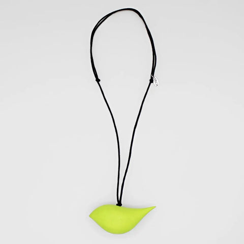 Neon Robin Bird Necklace