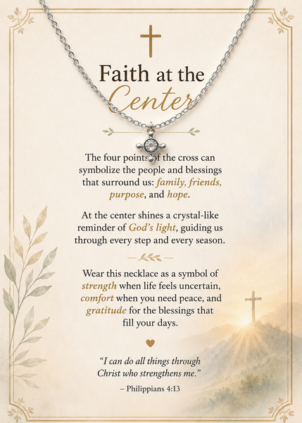 Tiny Silver Cross Necklace