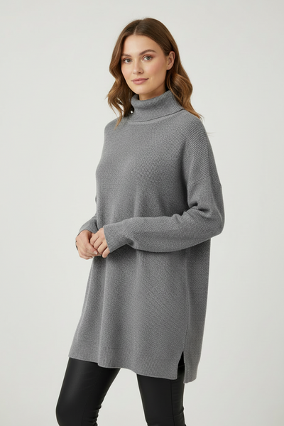 Thermal Turtleneck - Grey