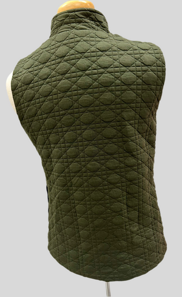 Olive Quilted Vest
