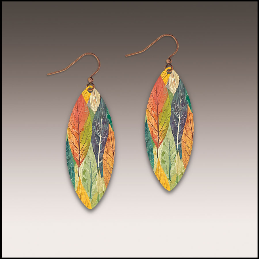 Forest Block Earrings