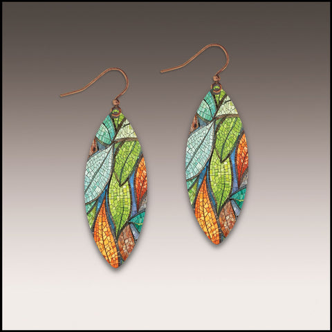 Floating Leaves Point Earrings