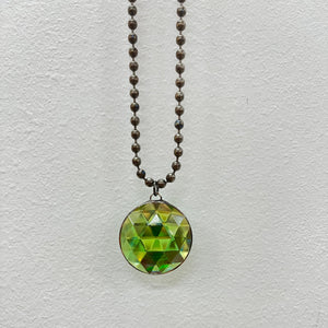 Green Vintage Glass Necklace