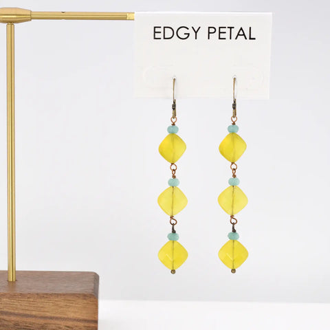 Yellow Diamonds Earrings