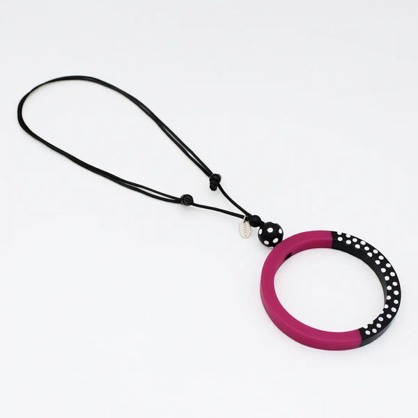 Inez Necklace Fuchsia