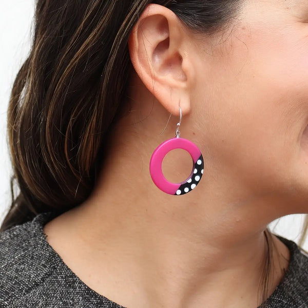 Inez Earrings Fuchsia