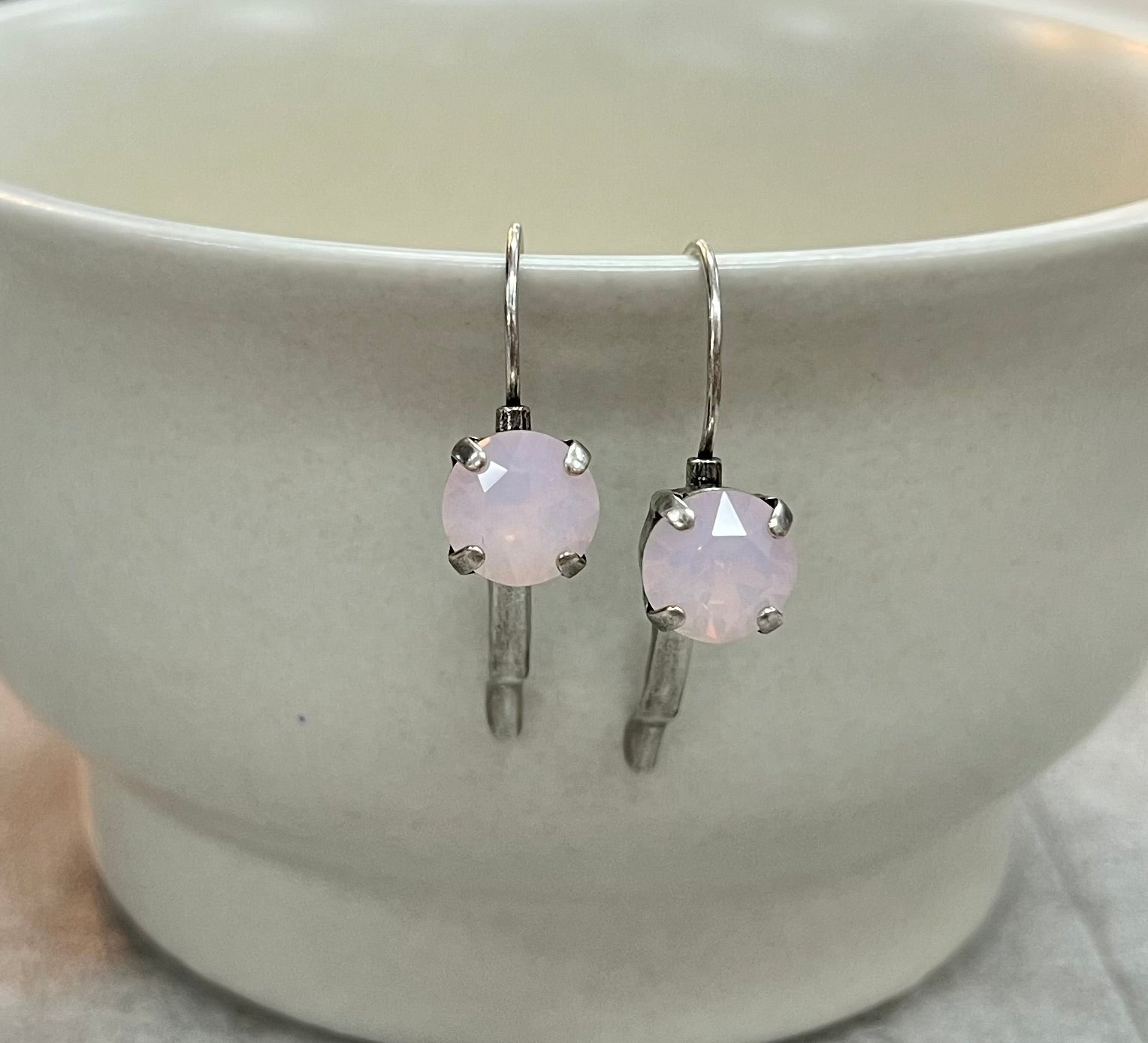 Jess Earrings Rosewater Opal