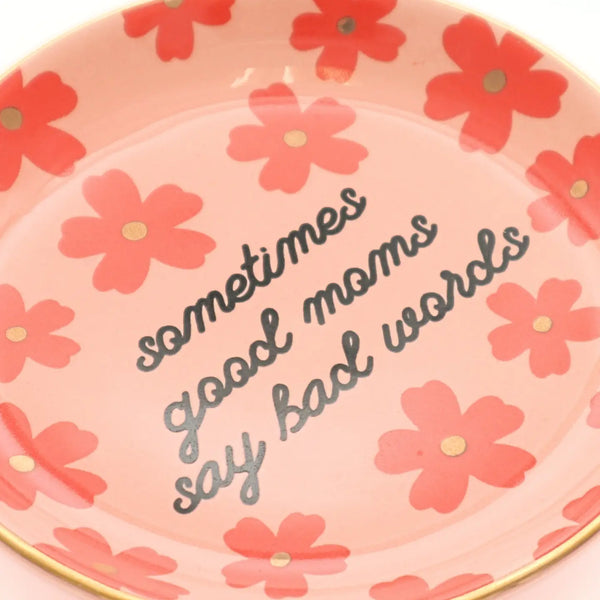 Floral Good Moms Trinket Tray