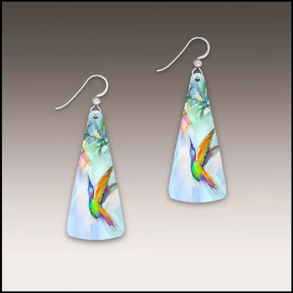 Hummingbird Long Earrings
