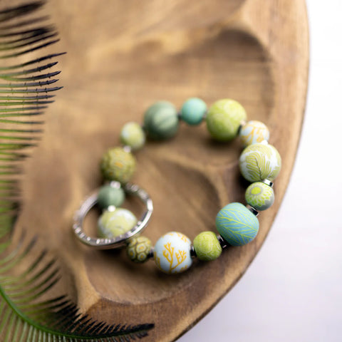 Botanical Small Bead Keychain